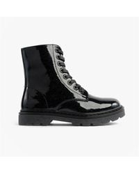 Heavenly Feet - Justina2 Glitter Glitter Lace Up Ankle Ankle Boots - Lyst