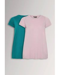 Yours - 2 Pack Short Sleeve Core T-Shirts - Lyst