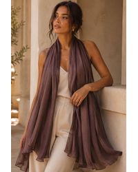 Lemon Daisy Accessories - Nada Lightweight Wedding Guest Luxury Scarf - Lyst