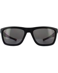 Oakley - Rectangle Matte Black Prizm Grey Sunglasses - Lyst