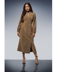 Dorothy Perkins - Petite Dp Luxe Keyhole Detail Sparkle Jersey Midi Dress - Lyst