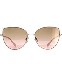 Ted Baker - Cat Eye Rose Gold Brown Gradient Sunglasses - Lyst