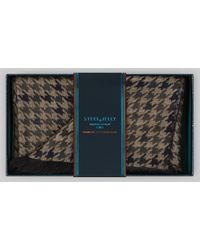 Steel & Jelly - Stone Houndstooth Boxed Scarf - Lyst
