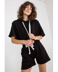 Love Lace - Hooded Kangaroo Blouse & Shorts Set - Lyst