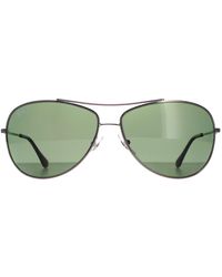 Ray-Ban - Aviator Gunmetal Polarized Green 3293 Sunglasses - Lyst