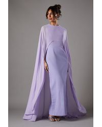 Coast - Cape Sleeve Maxi Dress - Lyst