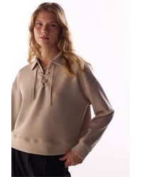Penti - Silky Touch Laced Long Sleeve Sweatshirt - Lyst