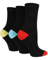 Pringle of Scotland - 3 Pair Pack Cotton Rich Contrast Colour Heel And Toe Socks - Lyst