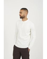 Brave Soul - Long Sleeve Knitted Polo - Lyst