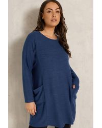 Evans - Knitted Tunic Dress - Lyst