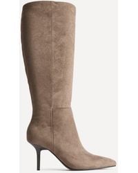 Linzi - Define Mocha Stiletto High Leg Boots - Lyst