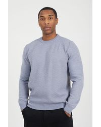 Brave Soul - Crew Neck Jaquard Knit Jumper - Lyst