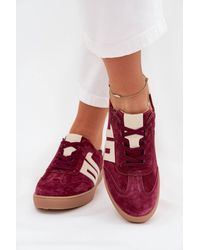 Love Lace - Natural & Suede Low Sneakers For Everyday Comfort - Lyst
