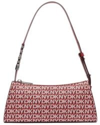 DKNY - Avril Logo Zip Top Hobo Shoulder Bag Multi - Lyst
