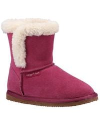 Hush Puppies - 'Ashlynn' Suede Slipper Booties - Lyst