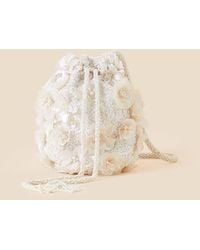 Accessorize - Bridal Flower Embellished Bag - Lyst