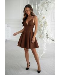 Love Lace - Evening Trendy Strappy Fit & Flare Dress - Lyst