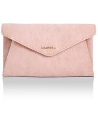 Carvela Kurt Geiger - 'Megan Envelope Clutch' Suedette Bag - Lyst