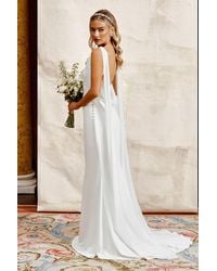 Coast - Honoured Chiffon Cowl Back Detail Wedding Dress - Lyst