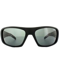 Arnette - Wrap Fuzzy Black Graphics Inside Grey Sunglasses - Lyst