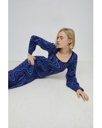 Warehouse - Petite Warped Jacquard Knitted Midi Dress - Lyst