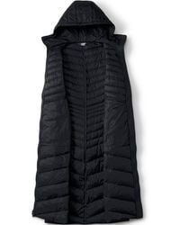 Lands' End - Wanderweight Down Ultralight Packable Hooded Maxi Coat - Lyst