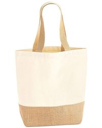Westford Mill - Jute Canvas Shopper Bag - Lyst