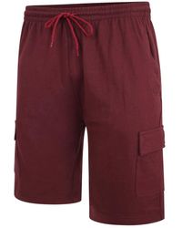 KAM Jeanswear - Big Size Cotton Terry Jersey Cargo Shorts For - Lyst