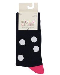 Caroline Gardner - 1 Pair Pack Bamboo Cotton Crew Socks - Lyst