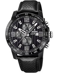 Festina - The Originals Black Ion-plated Steel Classic Quartz Watch - F20339/6 - Lyst