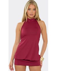 EGO - Sleeveless Open Back Mini Dress - Lyst