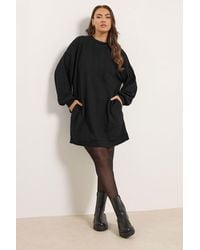 Yours - Cable Knit Jumper Dress - Lyst
