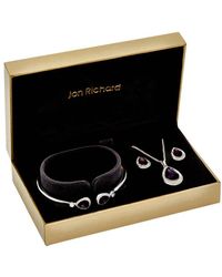 Jon Richard - Silver Plated And Tanzanite Trio Set - Gift Boxed - Lyst