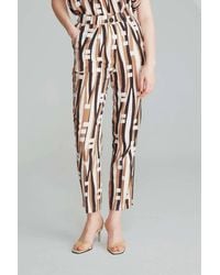 GUSTO - Printed Cigarette Trousers - Lyst