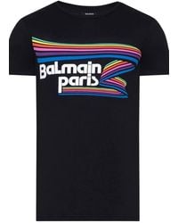 Balmain - Short Sleeve Crew T-Shirt - Lyst