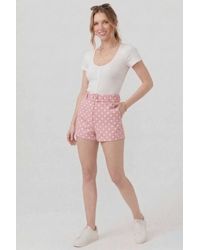 Stylewise - Polka Dot Belted Shorts - Lyst