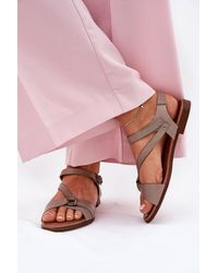 Love Lace - Summer Sandals With Buckle & 1.5Cm Heel - Lyst