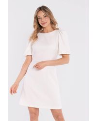 Love Lace - Stretch Rayon Short Sleeve Dress - Lyst