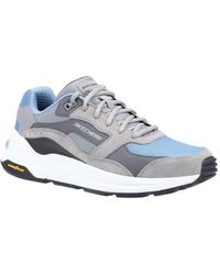 Skechers - 'global Jogger' Leather Trainers - Lyst