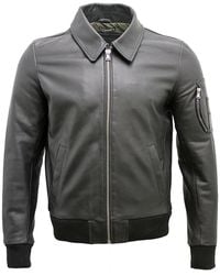 Infinity Leather - Cowhide Airline Leather A2 Us Airforce Bomber Jacket - Lyst