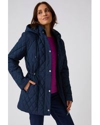 DAMART - Quilted Hooded Parka - Lyst