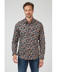 Jeff Banks - Long Sleeve Multi Floral Print Shirt - Lyst