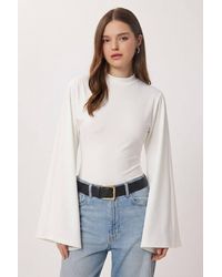 Happiness İstanbul - Crew Neck Long Sleeve Blouse - Lyst