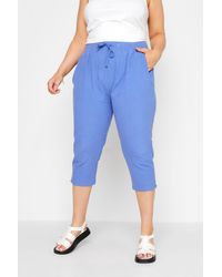 Yours - Cropped Joggers - Lyst
