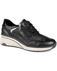 Pavers - Relife Wedge Heel Zip & Lace Trainers - Lyst