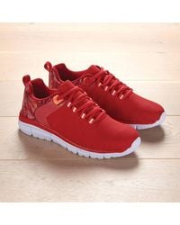 Coopers of Stortford - Knit-Look Trainers With Floral Detail, Cushioned Eva Sole - Lyst