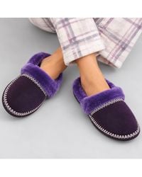 AJVANI - Flat Faux Fur Mules Comfort Slippers - Lyst