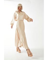Shnoo - High-Waist Pleated Maxi-Skirt - Lyst