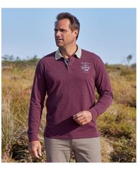 Atlas For Men - Jersey Long-sleeved Polo Shirt Pack Of 2 - Lyst
