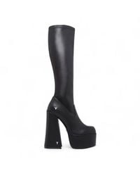 TruClothing - Knee-High Sock Platform Goth Heel Boots - Lyst